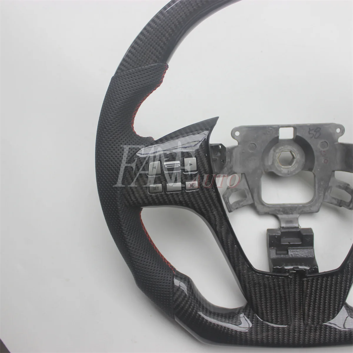 Replacement Real Carbon Fiber Steering Wheel with Leather for Mazda 6 Mazda6 Atenza 2009-2013