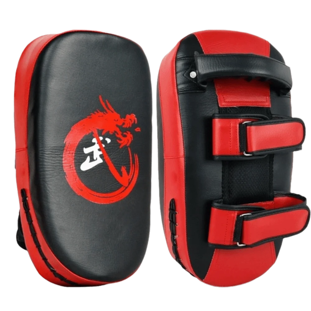 Curved Design Boxing Training Mitt Arc Shape Shock Absorbing Muay Thai Pad Impact Resistant Reinforced Stitching