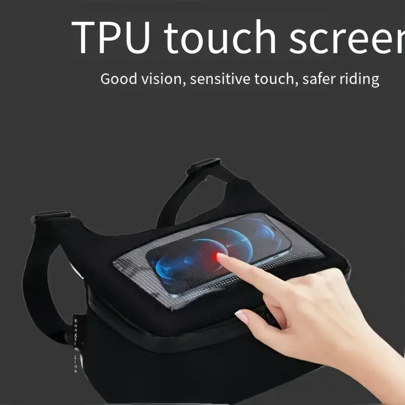 

Front Instrument Panel Bag With Touchscreen Navigation For Motorcycle And Electric Scooter Mobile Phone Keys Storage Waterproof