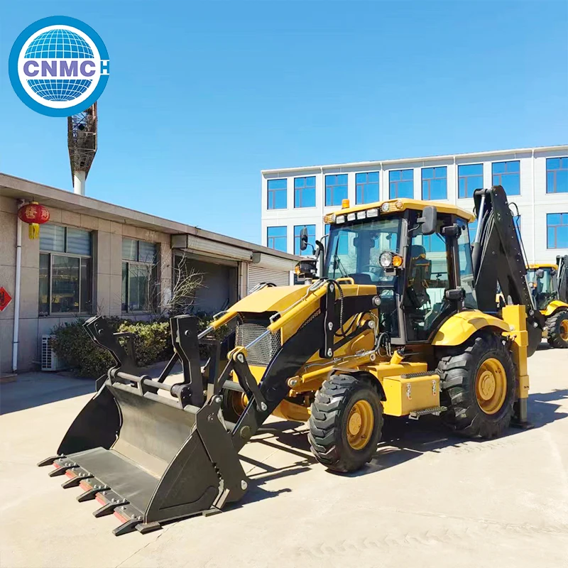 

CNMC 4X4 Wheel Loader Excavator Backhoe Loader EPA CE Certification High Performance Two Operation Customizable Easy Operate