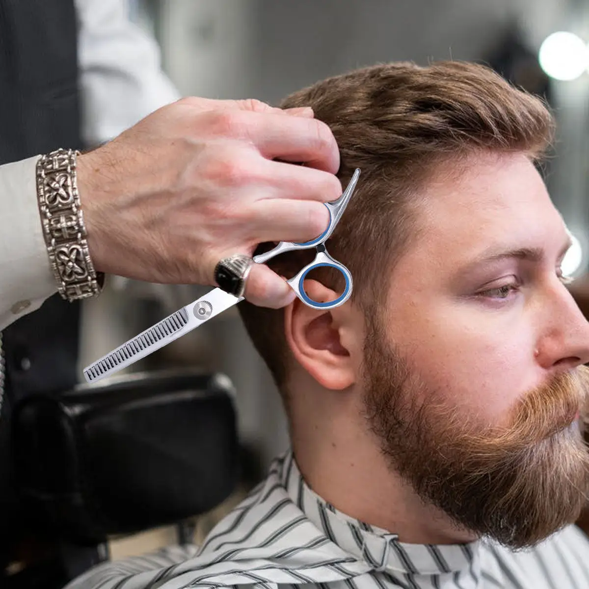 

Профессиональные парикмахерские ножницы из нержавеющей стали для гладкой стрижки, салонного качества, прямые ножницы для стрижки волос