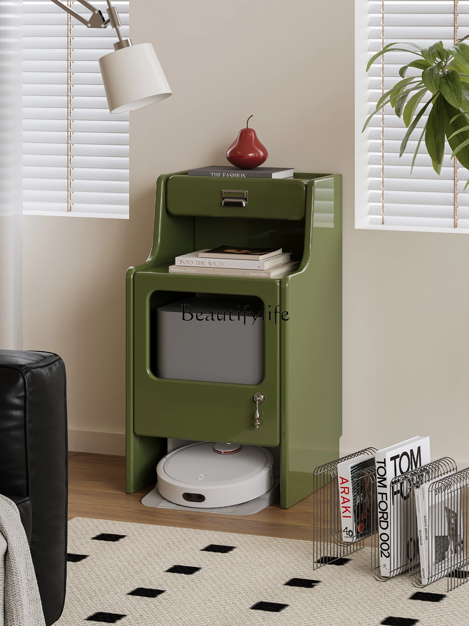 

Sundries storage rack, sofa side cabinet, simple locker