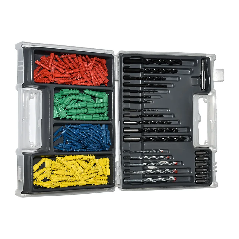 

300 piece drill set multi-function household drilling tool set Fried Dough Twists drill straight shank construction drill