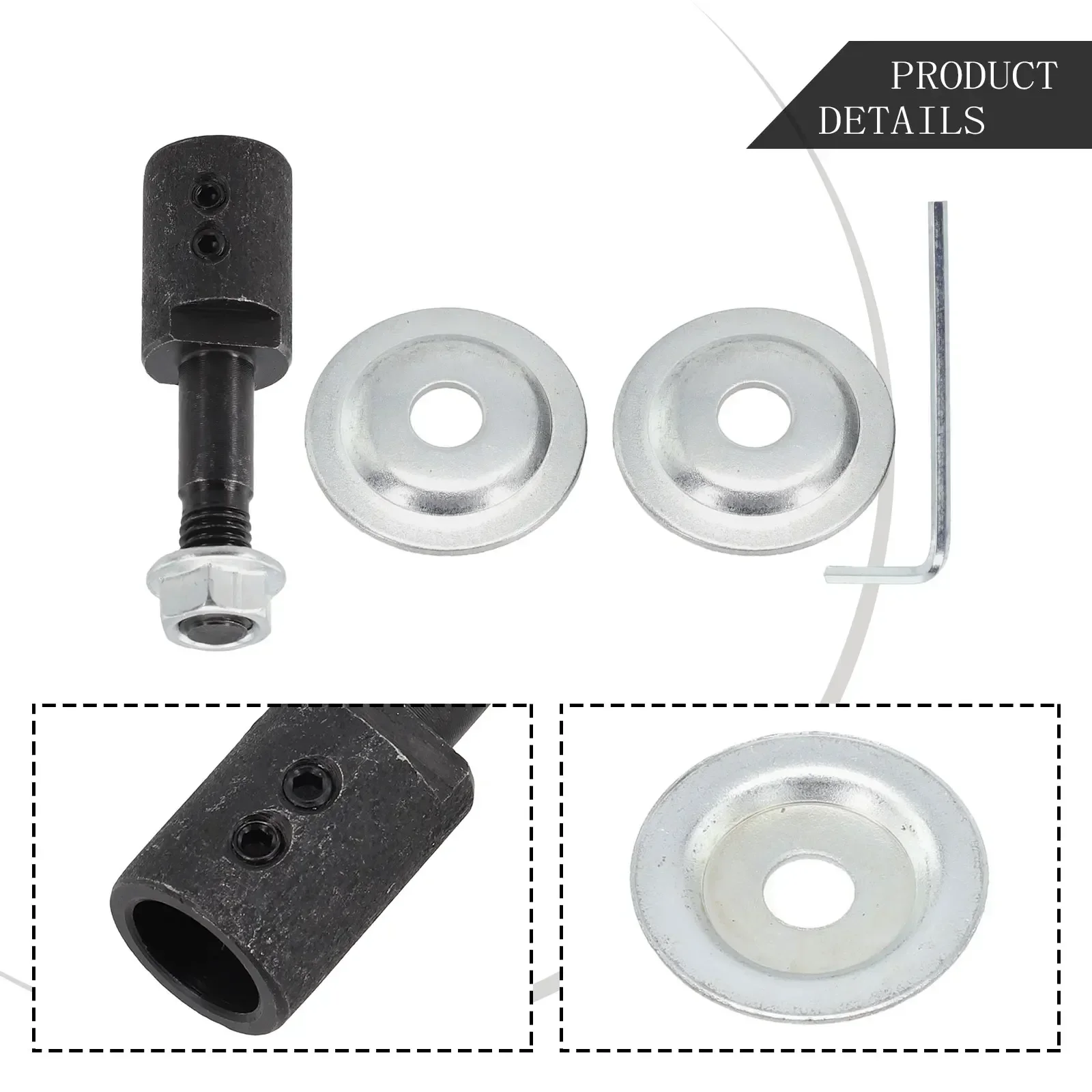 Imagem -04 - Conjunto de Adaptador de Eixo 10 12 14 16 mm para Polimento de Moagem 516 mm Eixo Motor Bancada Moedor Haste de Extensão 1