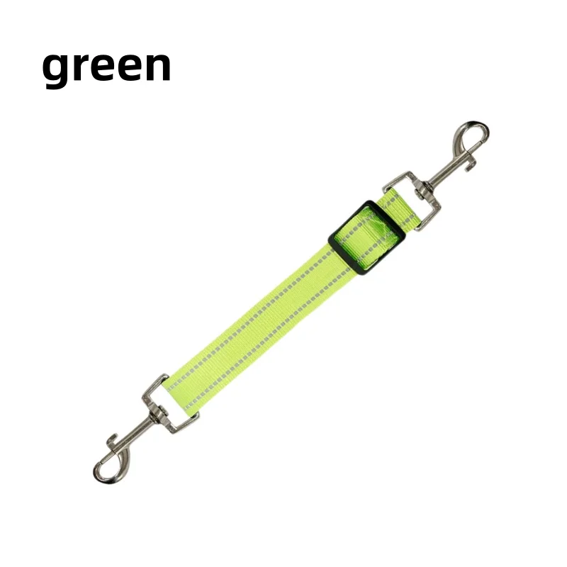360 °   Draaibare reflecterende veiligheidsclip voor honden, verstelbare lengte, verticale druk, heavy-duty polyamide riemconnector, anti-twist