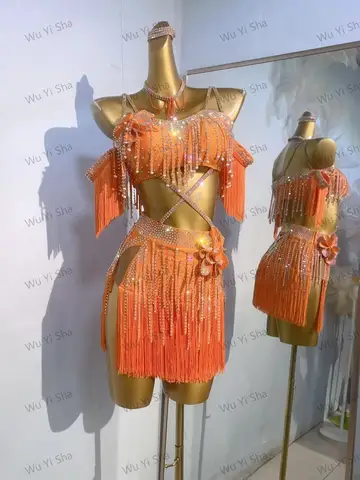 Customized Latin Dance Professional Art Exam Competition Dress New Style