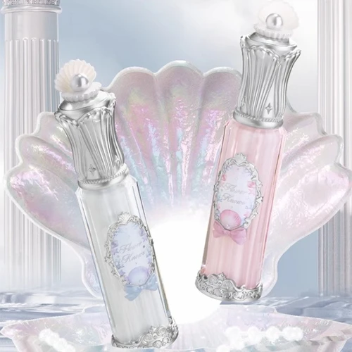 Imagen 1 del producto Brillo Labial Flower Knows Shells Jewel Collection, Esencia Labial Hidratante con Miel, Brillo Labial Brillante de Larga Duración