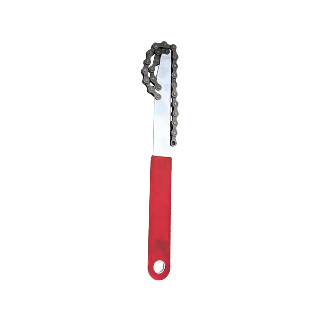 Cycling Chain Whip Nickel Plating Steel Freewheel Remover Wrench Bike Chain Tool for Cassette Hubs 8 9 10 Speed