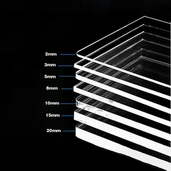 Transparent Plastic Board/Transparent Acrylic Board/Customized Laser Cutting Processing