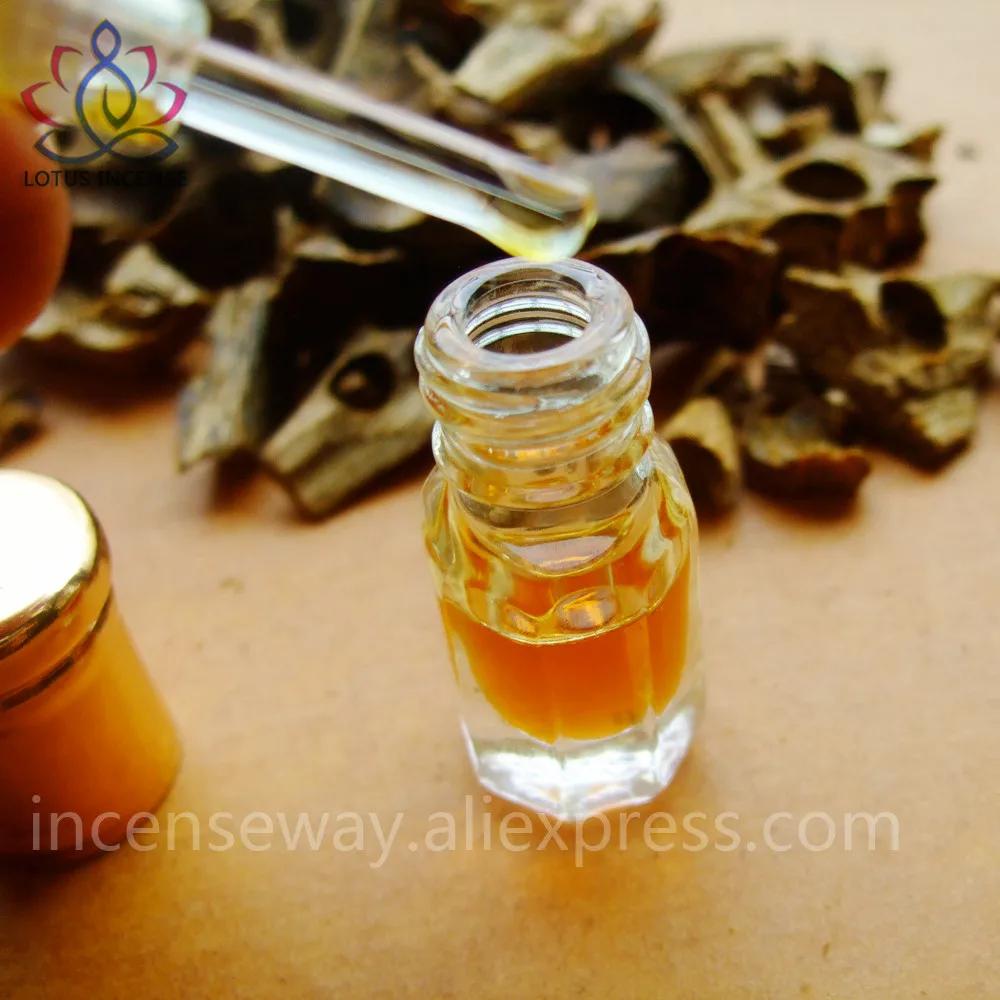 China Hainan Pure Oud Oil Arabian Oudh Very Sweet Fragrance Long Lasting Aroma by Steam Distilled Extraction