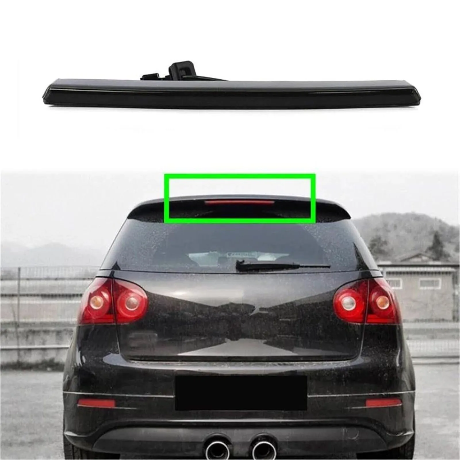 

12V LED 3rd Third Brake Tail Light For VW Beetle 1998-2010 Rear High Mount Stop Lamp OE 1C0945097E