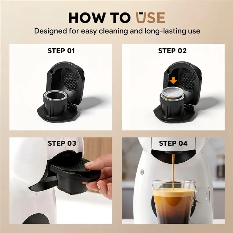 [HOT!A24R】 DG Coffee Capsule Converter Tray Refillable Reusable Coffee Capsule Adapter For Dolce Gusto N To DG Conversion