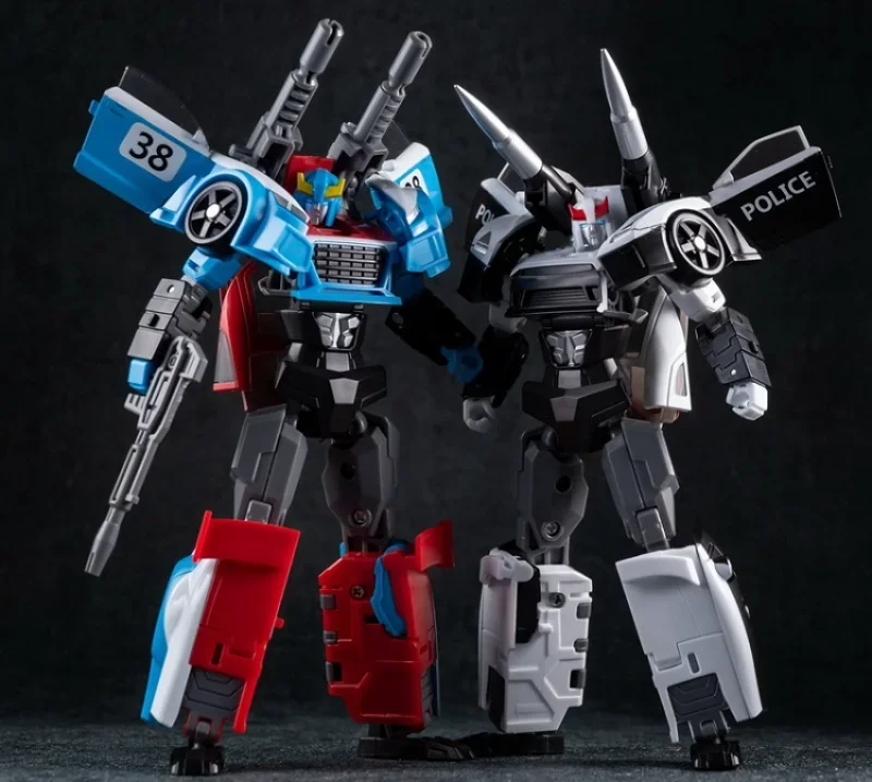 Transformation 2Pcs/Set TT HF01 HF-01 Smokescreen Prowl Red Speed White Patrol Suit Action Figure Toy