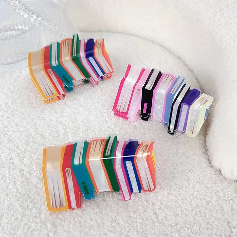 1/2pcs Funny Hair Accessories Book Hair Claw Clips Dopamine Ins Style Hair Grip Clip Shark Clip for Book Lovers