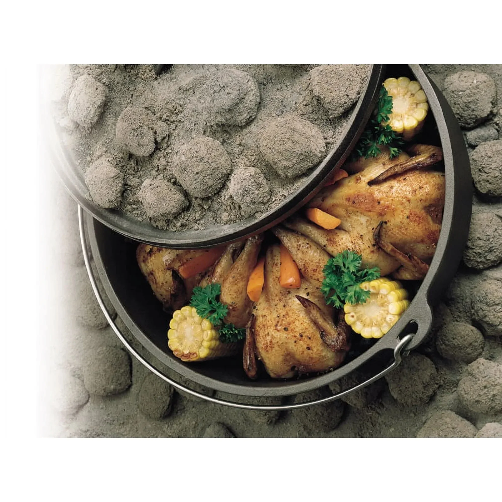 

4-литровая чугунная голландская духовка с крышкой