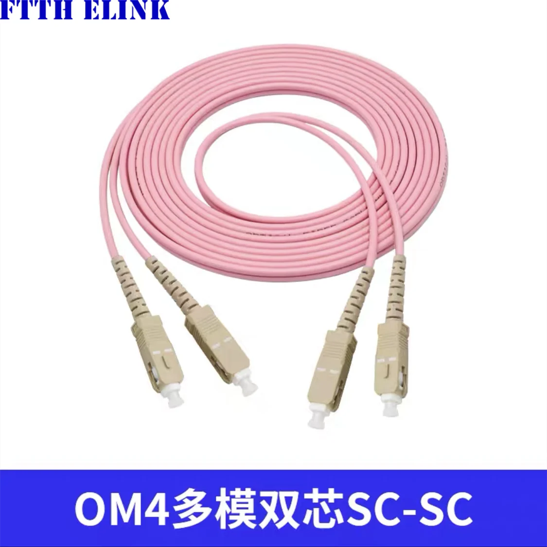 1-100m OM4 Fiber Optic Patch Cord, Duplex Cable, LC, SC, FC, ST, 20mm, 30m, 2.0mm, 3.0mm, DX, LC-LC, ELINK