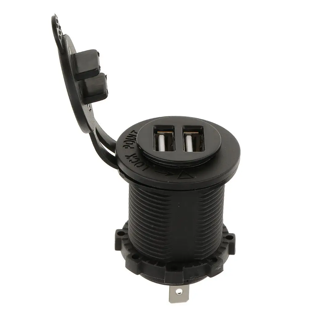 12V 5V 4.2A USB Charger Socket for Motorcycle Boat Car Truck ATV