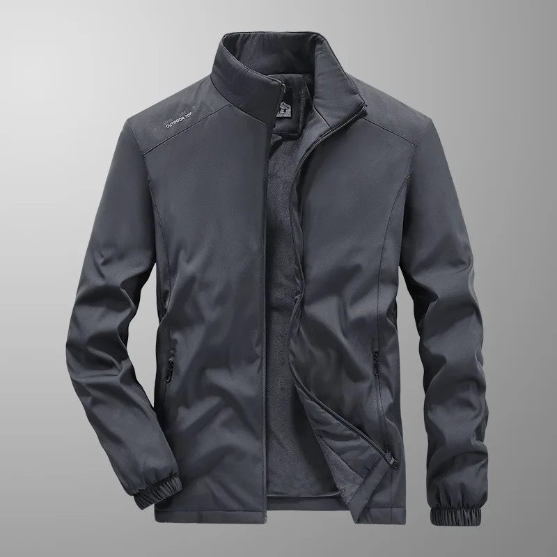 Veste coupe-vent légère pour homme, blouson aviateur, vêtements d'extérieur coupe-vent, grande taille, 5XL, sport de gym, randonnée, pêche, camping, automne