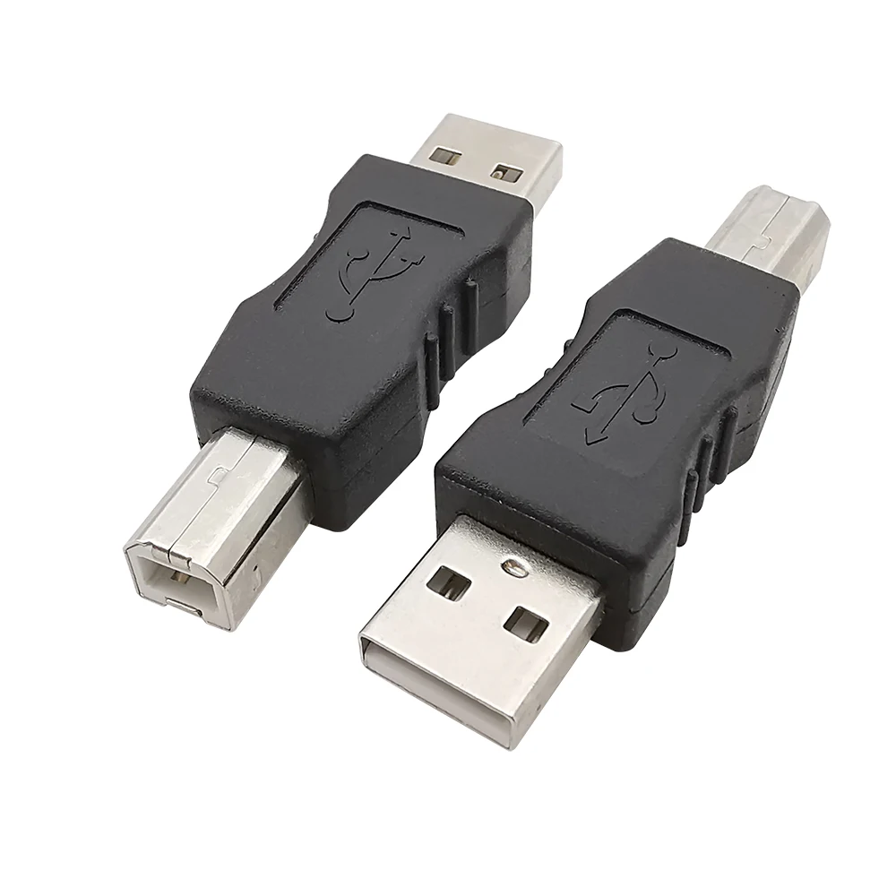 USB Connector USB 2.0 Type A Male / Female Socket to USB Type B Male Plug Printer Square Interface Converter Adapter
