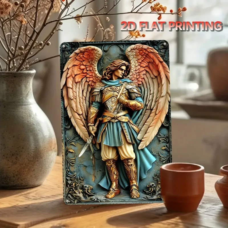 Vintage-Inspired Aluminum Wall Art (8x12 Inches) - UV Printed, Waterproof & Dustproof, Easy Hang with Pre-Drilled Holes