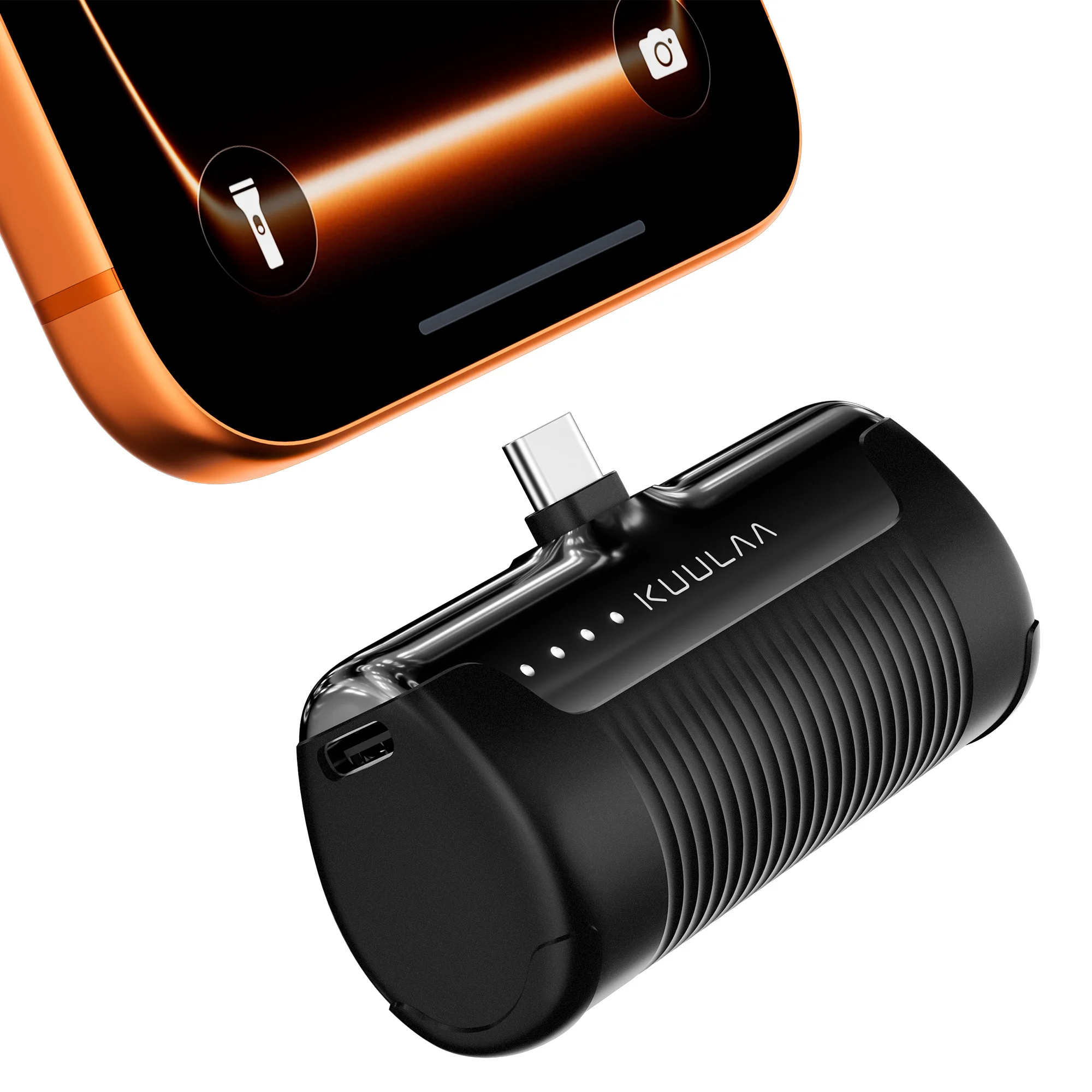 KUULAA Mini Power Bank 4500mAh - Portable Charger for iPhone17 16 15 14 13 Pro Max & Samsung/Xiaomi - External Battery PowerBank