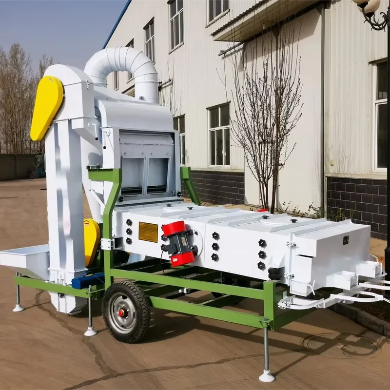 High Protection Mobile Maize Seed Cleaner Popular Vibration Screen for Sunflower Vegetable Pepper Seeds 3-5 Tons/hour Gravity