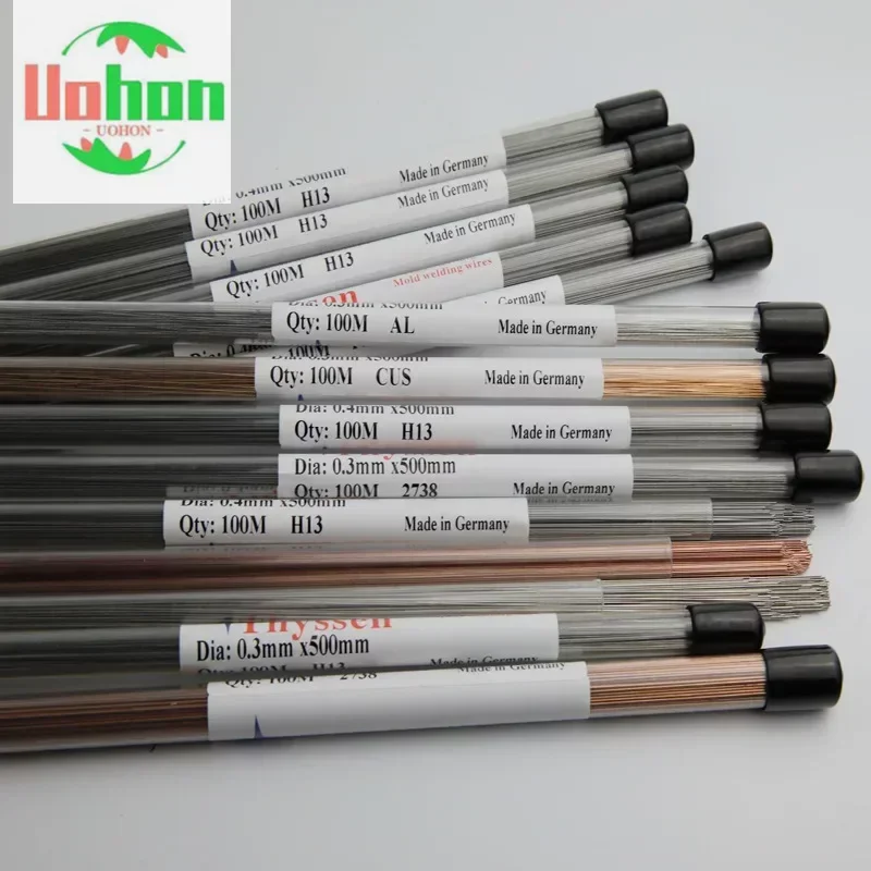 

CU90 P20 H13 NAK80 S136 S136H SKD11 SKD61 Laser Welding Rods Cold Welding Wire For Die Repair Hot Work Molding Welding Filler