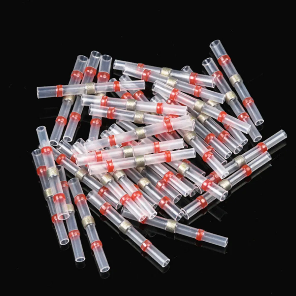 Heat Shrink Butt Connectors 150 Pcs Solder Seal Wire Sleeves Waterproof Electrical Wiring for Car Boat Marine