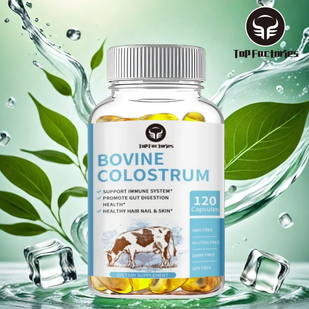 Top Factories Probiotic Bovine Colostrum Capsules Support Intestinal And Digestive Hair, Nails, Skin And Muscle