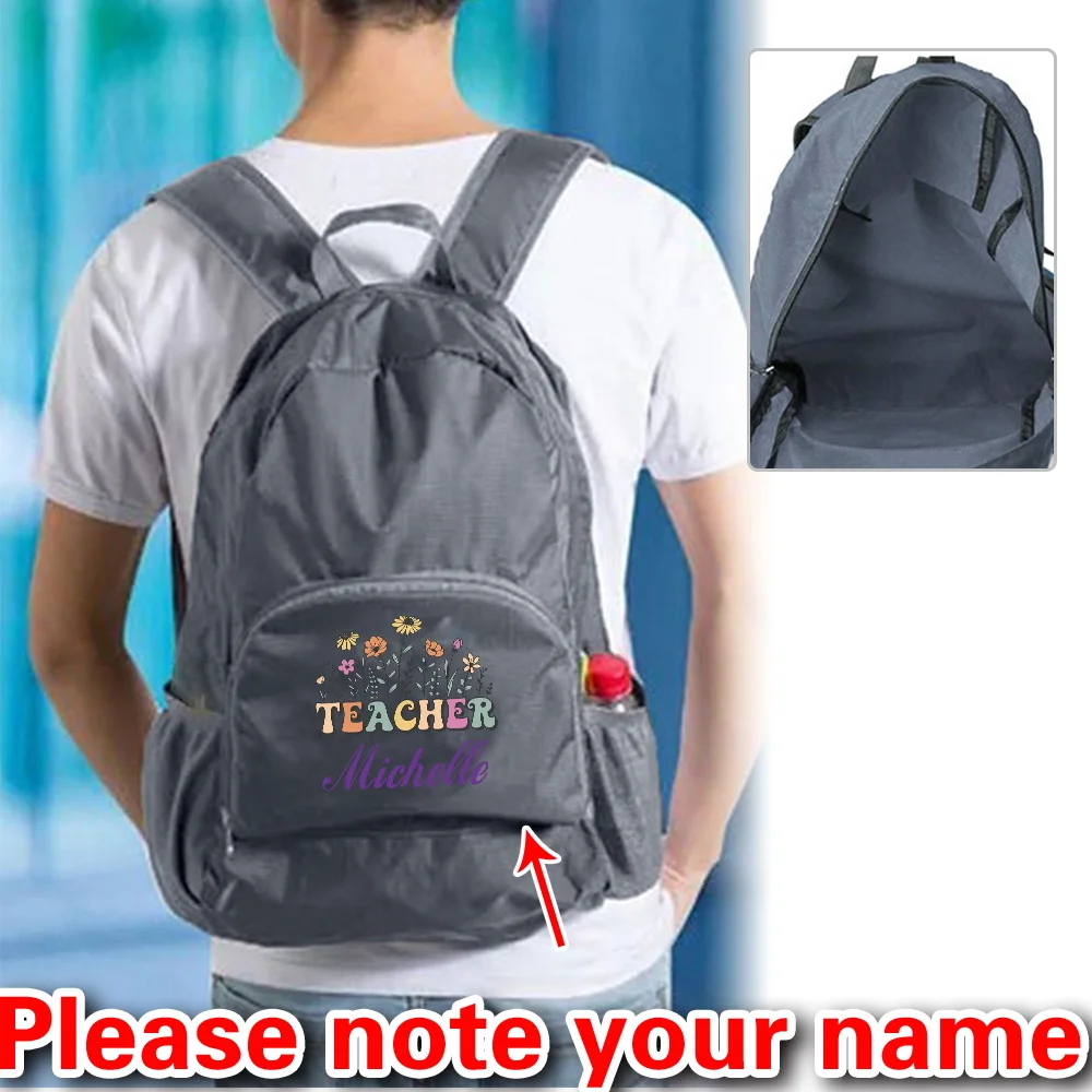 

Персонализированный индивидуальный рюкзак большой емкости для альпинизма и кемпинга, дорожная сумка для хранения, портативный модный складной рюкзак.