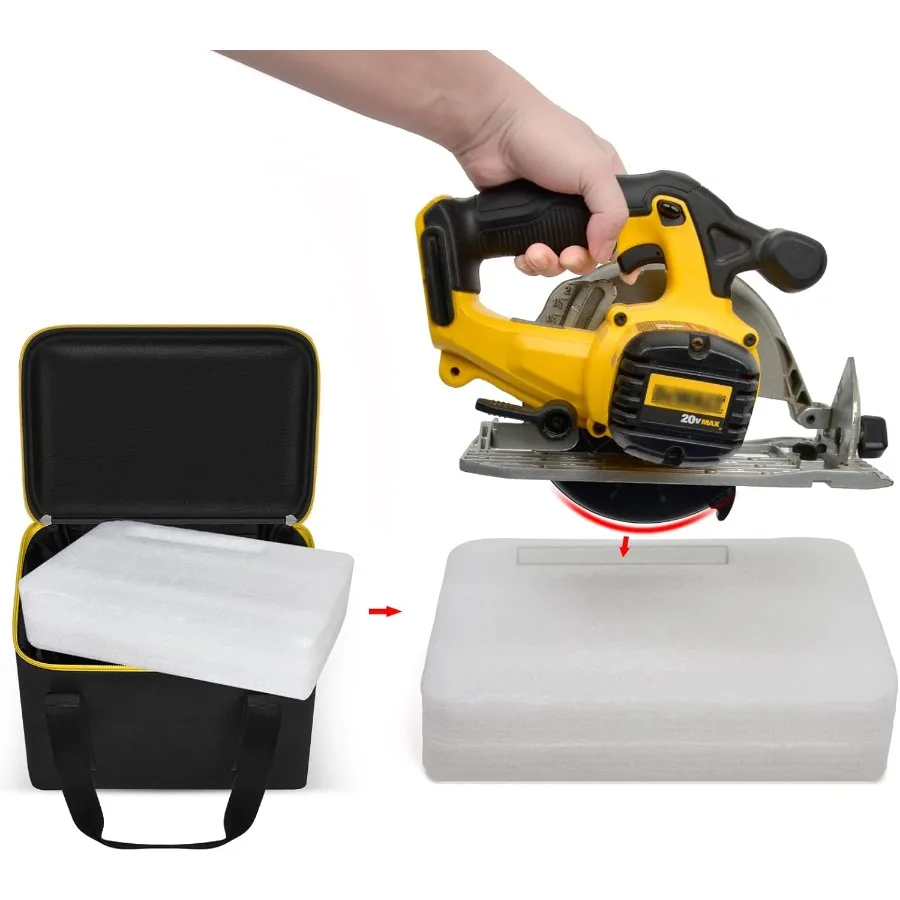 Universal Tool Bag for DEWALT 20V MAX Circular Saw DCS391B DCS565B Makita XSS02Z 18V Sierra Circular Saw Milwaukee M18 Skill Sa