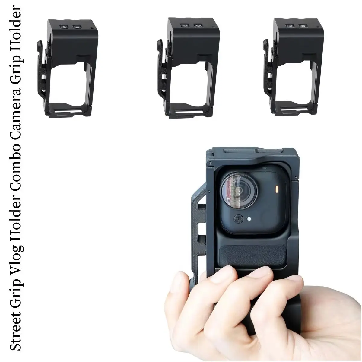 

Street Grip Vlog Holder Combo Camera Grip Holder 3D Printing For Insta360 Go Ultra Camera Grip Camera Accessories
