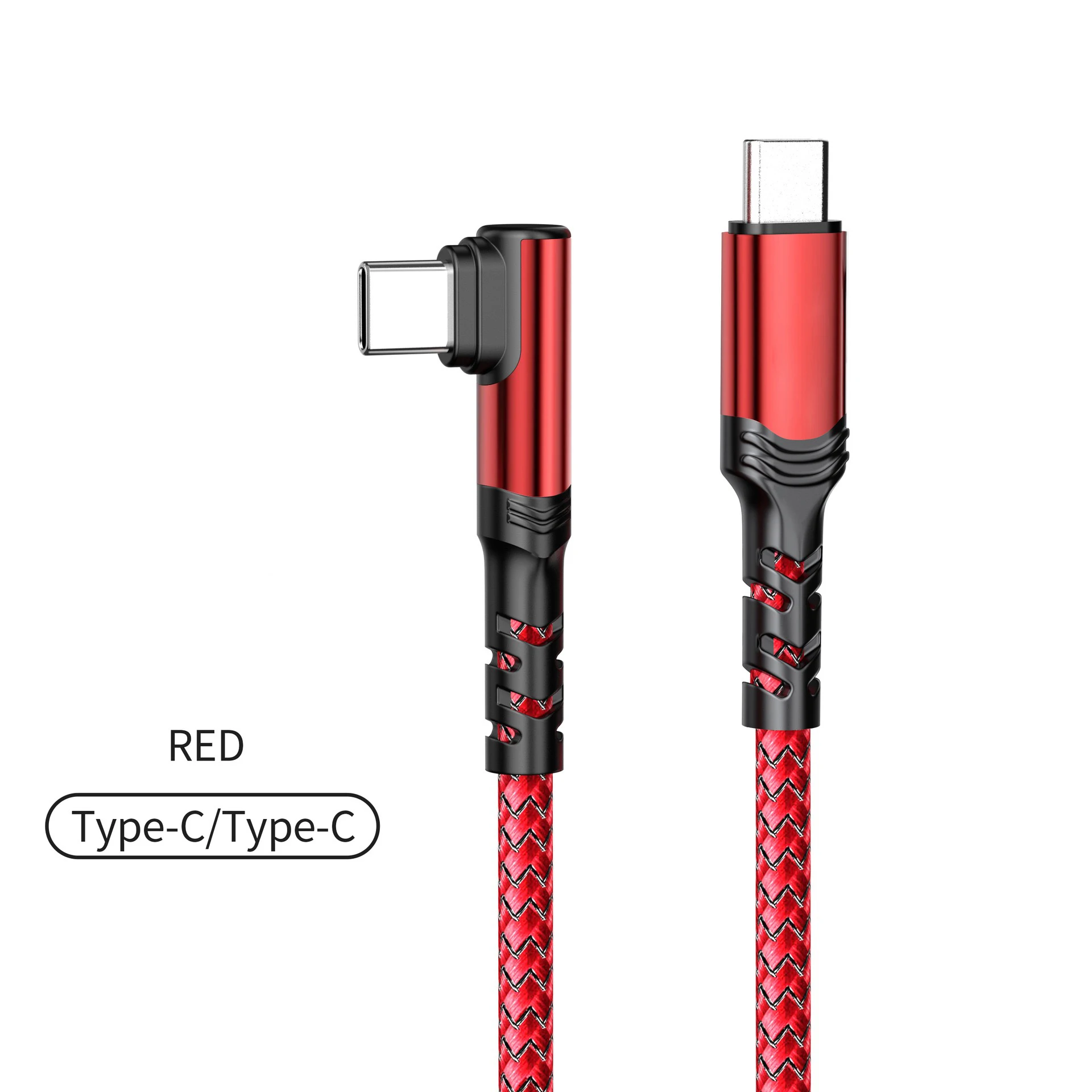 120W USB-C-auf-USB-C-Kabel, 90 Grad, für iPad, MacBook Pro, Xiaomi, Samsung, Huawei, schnelles Laden, Typ-C-Datenkabel