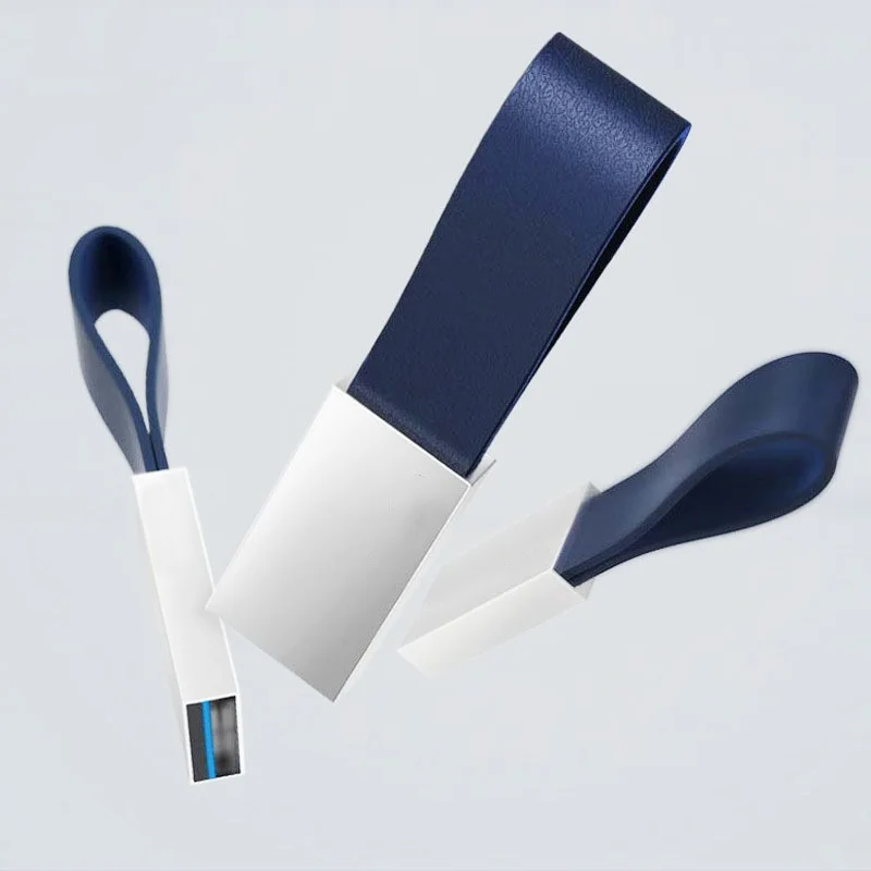 Chiavetta USB 2.0 in pelle metallo argento con incisione laser personalizzata gratuita 4 GB 8 GB 16 GB 32 GB 64 GB 128 GB