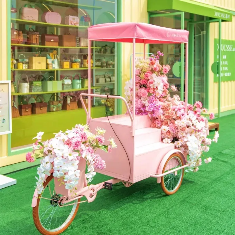 Mobile tricycle upside down donkey vending car stall wholesale shopping mall
