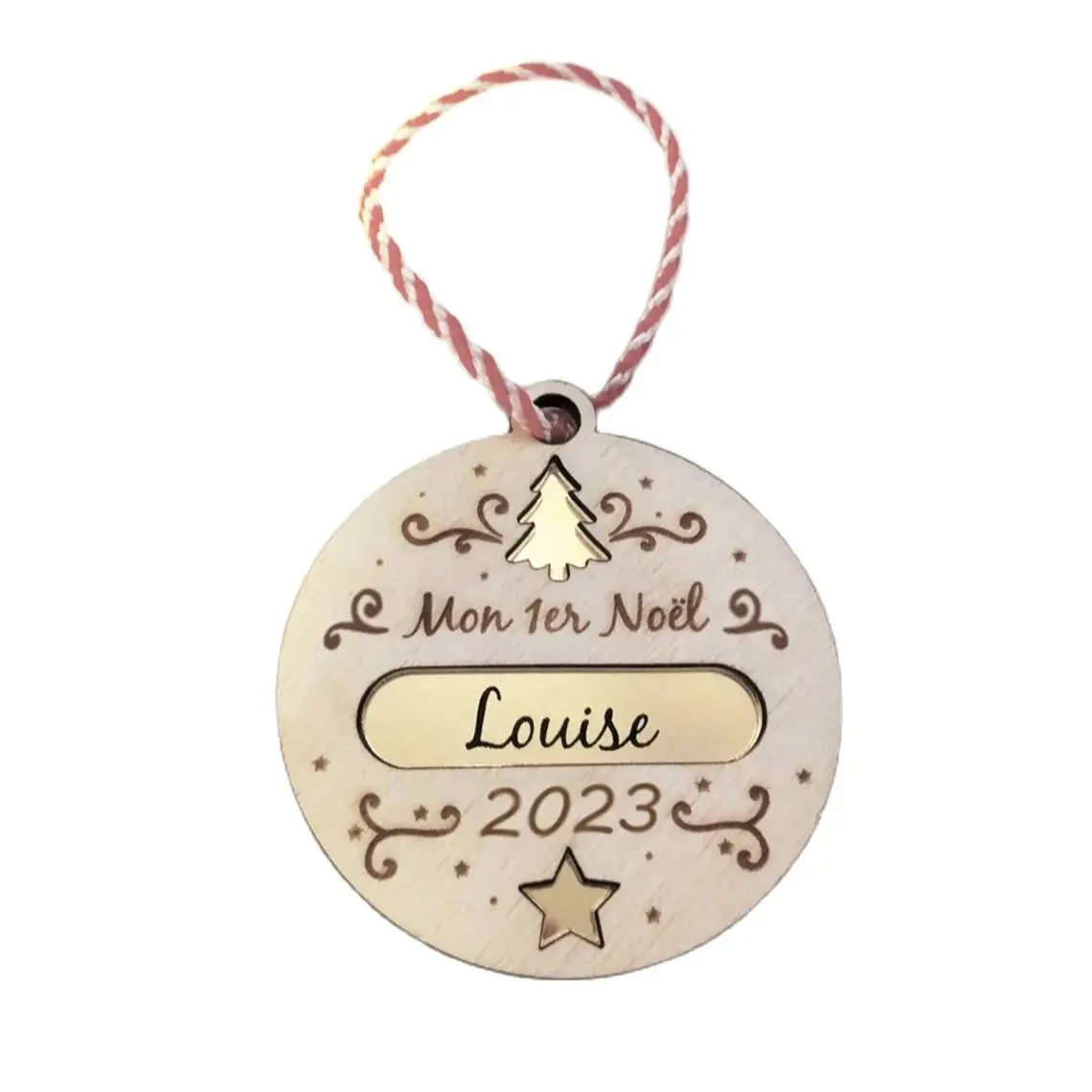 Personalized 2023 Christmas ball my first Christmas/merry Christmas - Baby birth Christmas gift idea with engraved first name