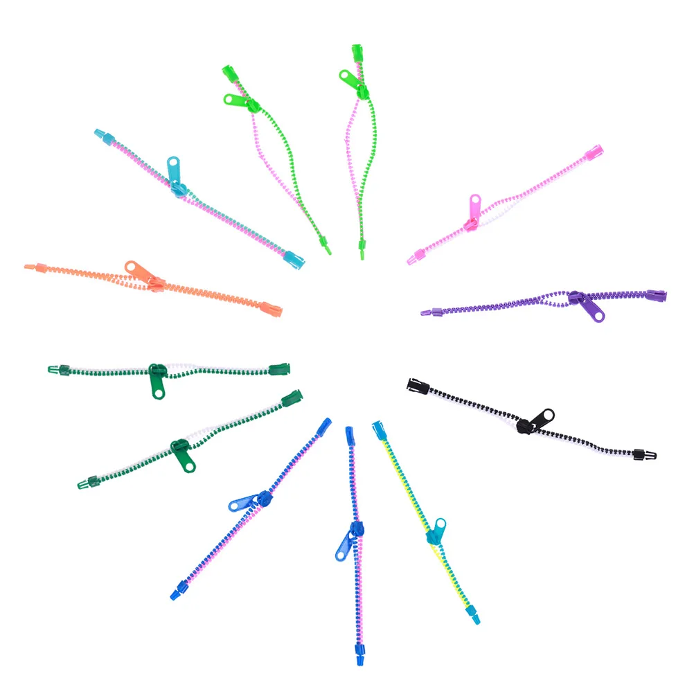 20 قطعة أساور بسحاب لون الحلوى الأساور الإبداعية لمشرقة السلس الحسية تململ عيد الفصح حقيبة السعيدة #5