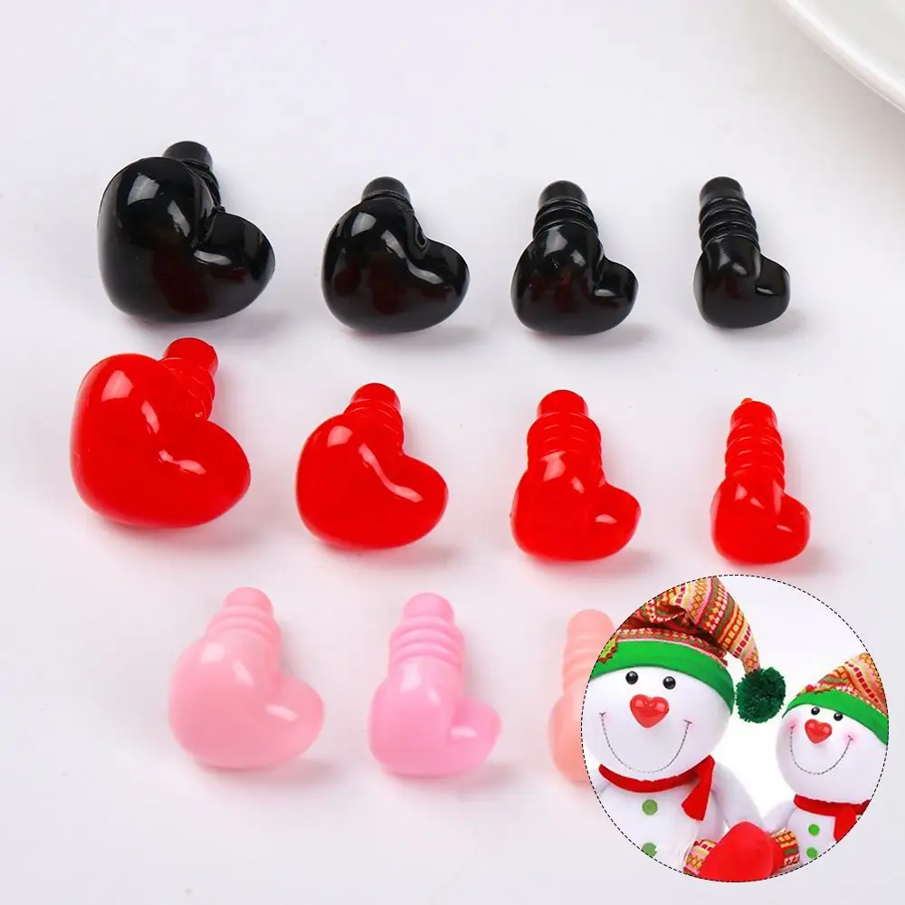 10pcs/5pairs Heart Shape DIY Accessories Safety Animal  Plastic Eyes Eyeball  Making Crafts