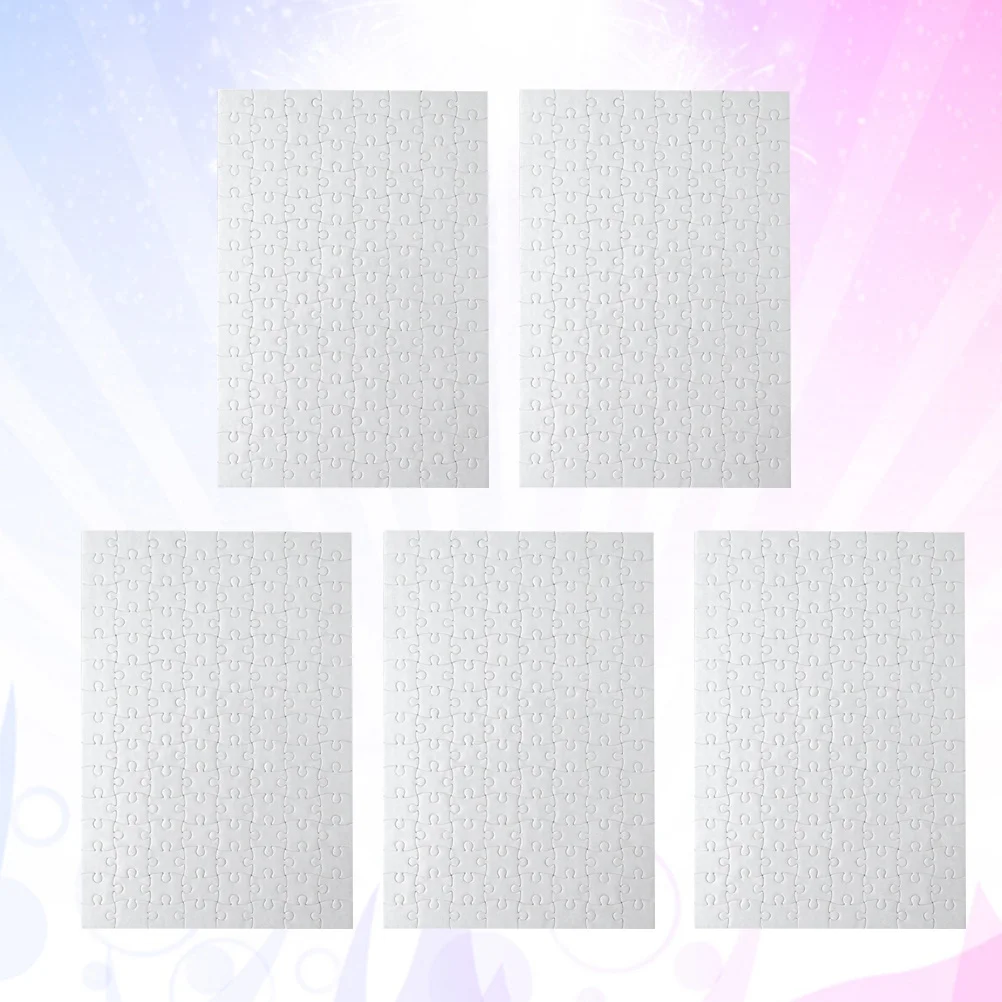 5 pçs a4 quebra-cabeça de papel em branco diy para desenho pintura crianças adultos arte criativa artesanato atividade jogo quebra-cabeça