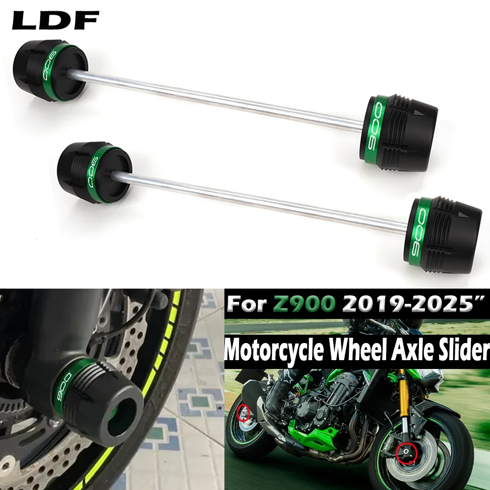 

Подходит для Z900 для KAWASAKI Z900 Z900SE Z900RS 2019-2025, аксессуары для мотоциклов, вилка переднего и заднего колеса, слайдер, защита от столкновений