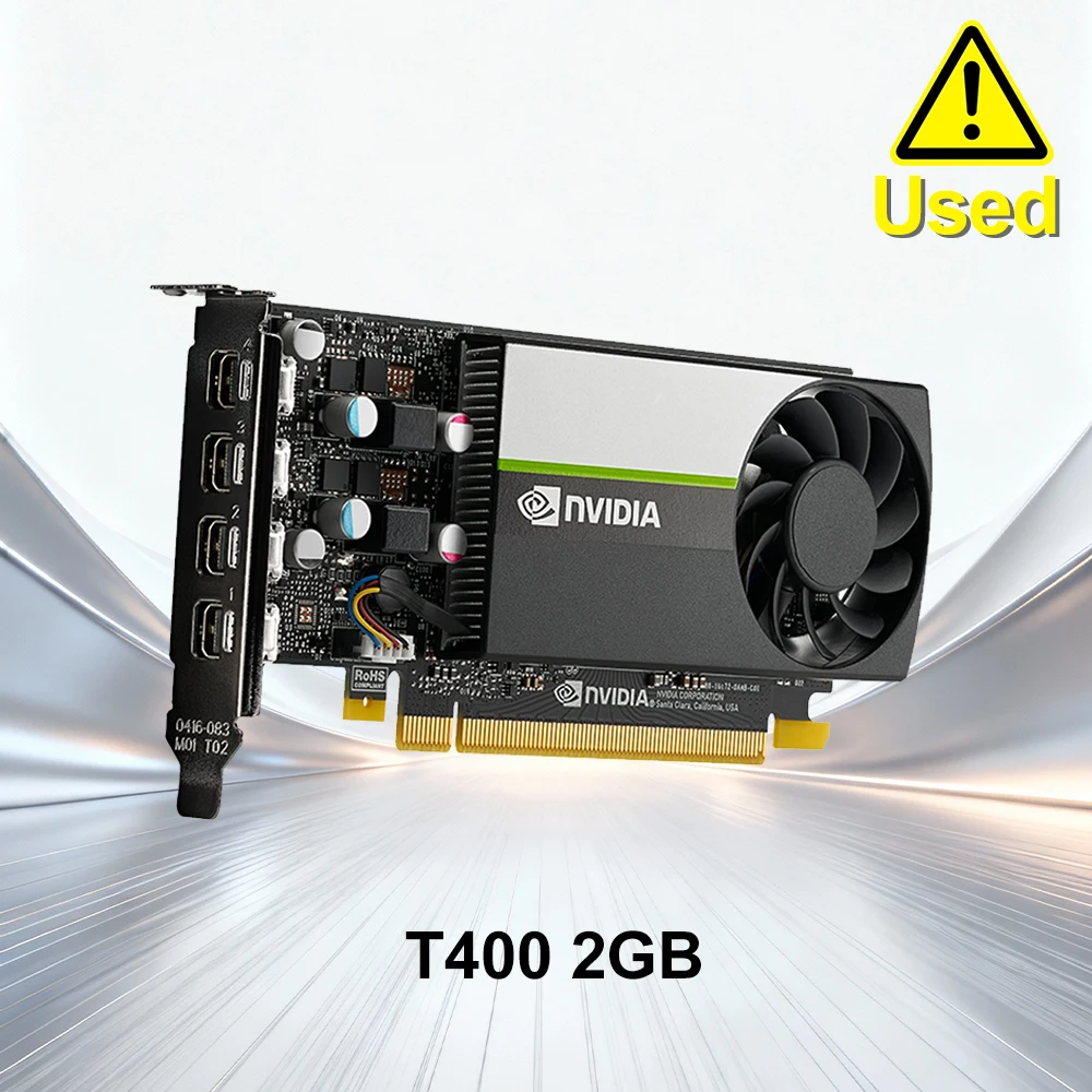 T400 2G GDDR6 2GB 3840×2160 PCI Express 3.0 16X 3×Mini DisplayPort1.4