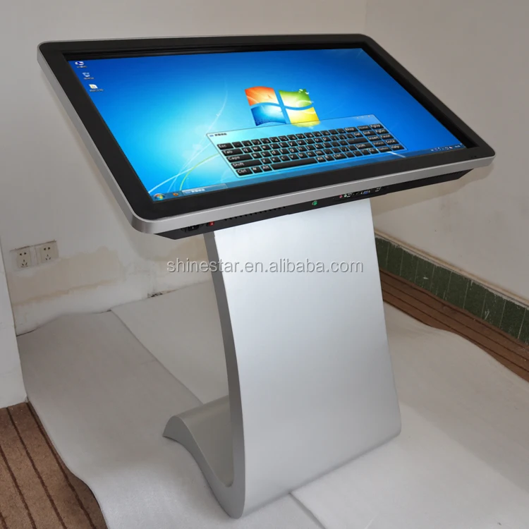 27 Inch LED Signage Information Interactive Display PC Touchscreen Kiosk Stand I3 I5 I7 Cpu