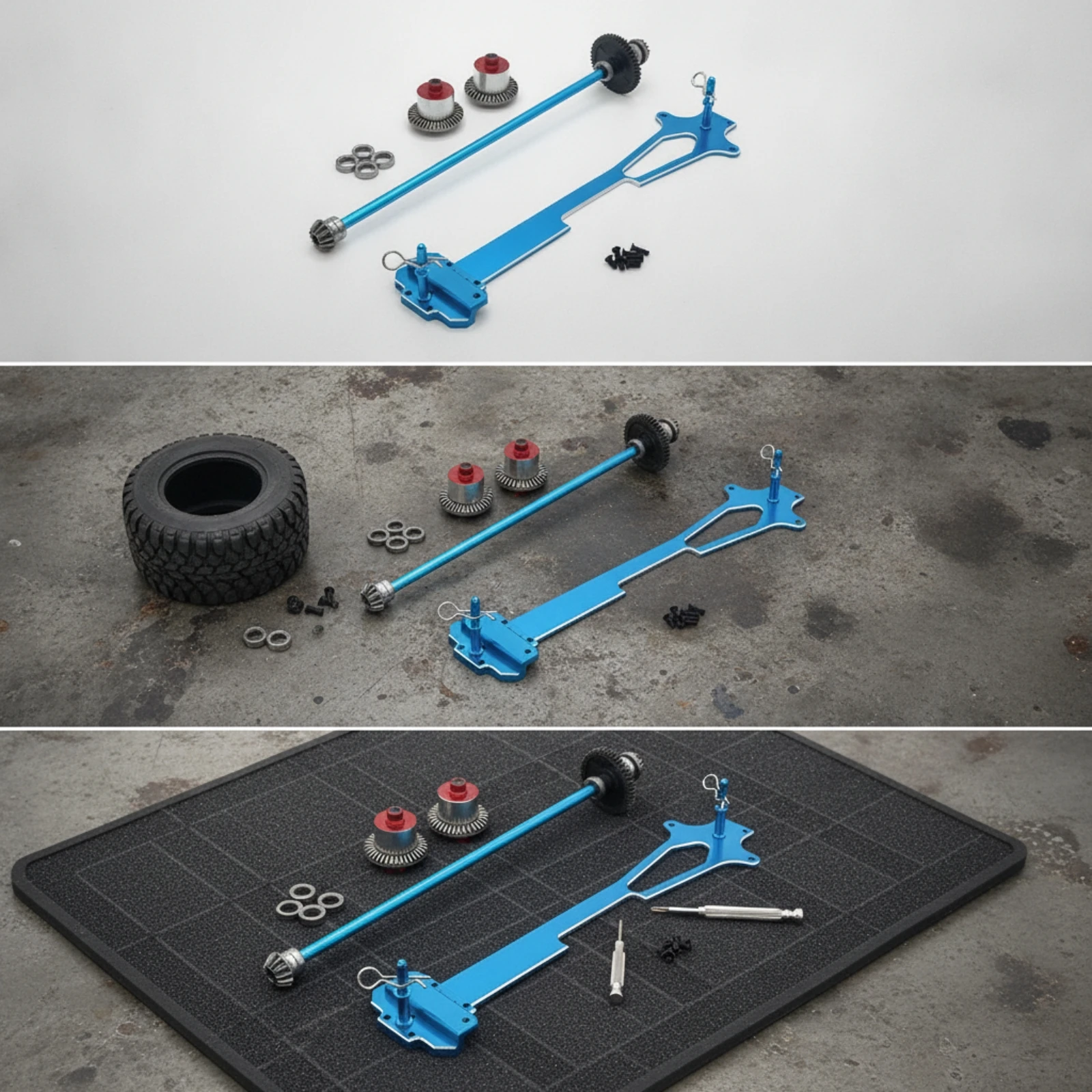 Metal Second Floor Plate Stable Drive Shaft Assembly Differential Gears Lightweight Second-Floor Plate Compact for Hobbyists
