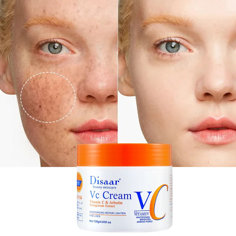 Vitamin C Moisturizing Face Cream Remove Dark Spots Whitening Anti-Aging Anti Wrinkle Firming Skin Care Cosmetics 120g