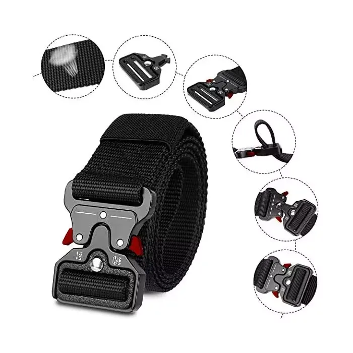 1 Stück Taktischer Gürtel für Herren; Outdoor-Sport und Freizeit Schnellverschluss-Gürtel; Bestseller – Detail 14