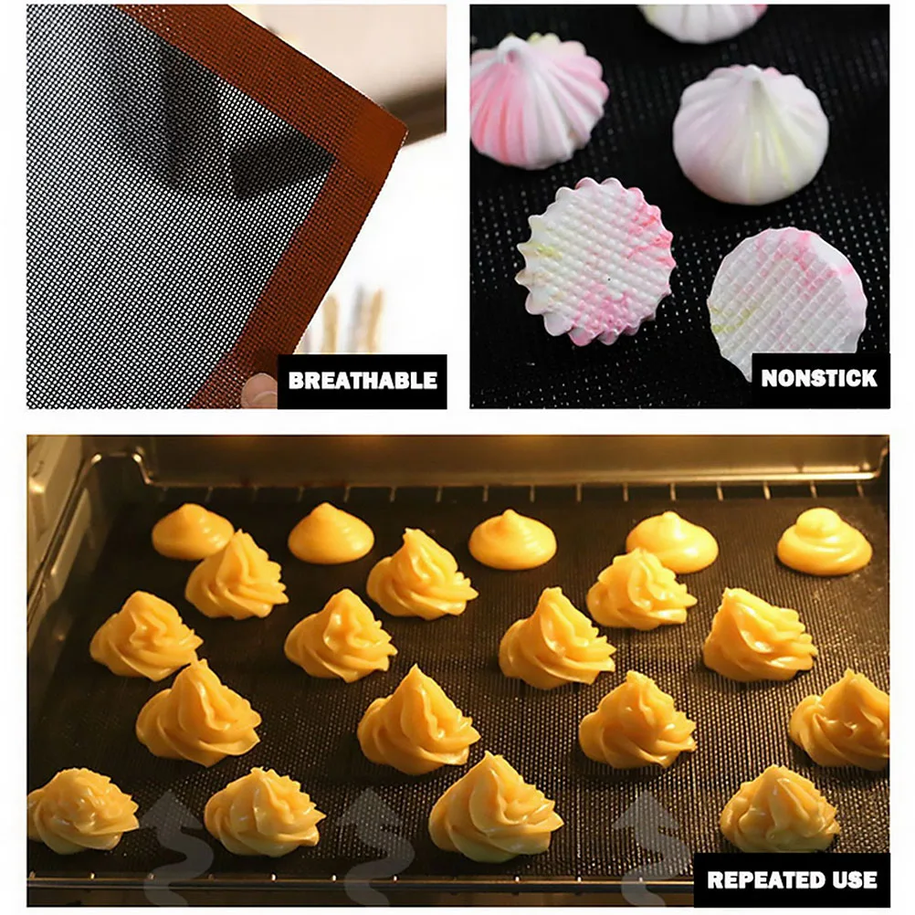 

2Pcs Heat Resistant Silicone Baking Mat Non Stick Oven Sheet Pastry Pad Baking Mat Oven Sheet Silicone Cake Mold