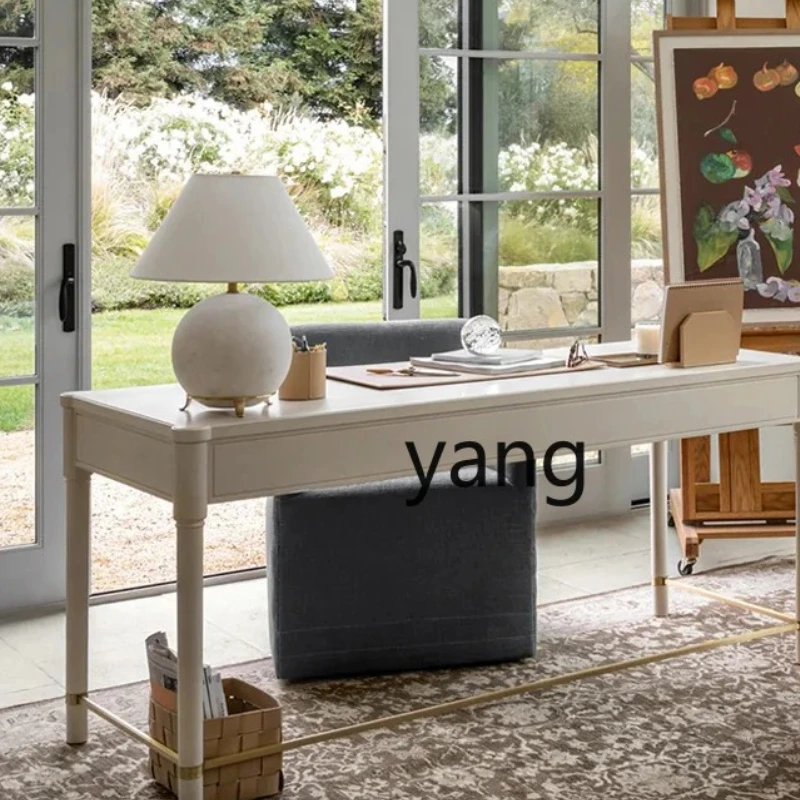 

LTT American solid wood desk simple modern writing desk study desk furniture