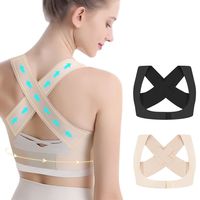 Adjustable Straps Back Brace Posture Corrector High Elasticity Shaping Back Chest Support Belt Comfortable Soft