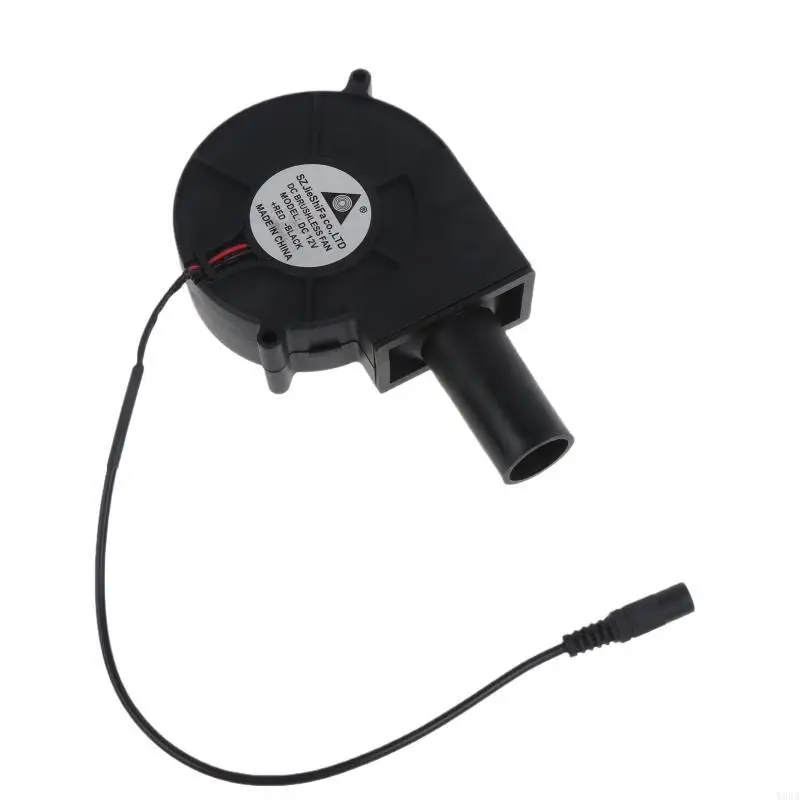 

Y9UA 9733 Outdoor Barbecue Fan Electric Blower 4000RPM 5.5x2.1 BBQ Smelting Metal Fan Grills Bellows Tool for Picnic Camping