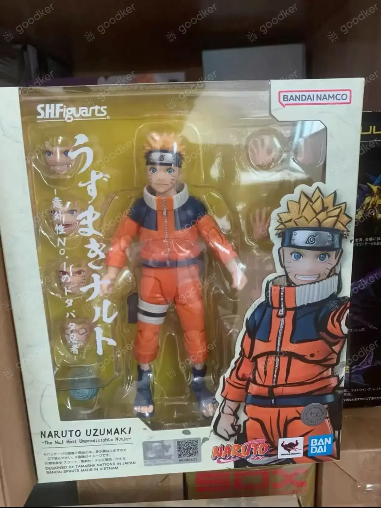 Figurka kolekcjonerska Bandai SHF Naruto Juvenile Naruto, model do składania, zabawka, prezent, figurka postaci, kolekcja zabawek.